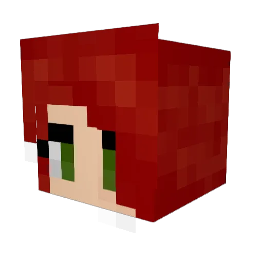 ZeLadeh Minecraft avatar head, 3D render