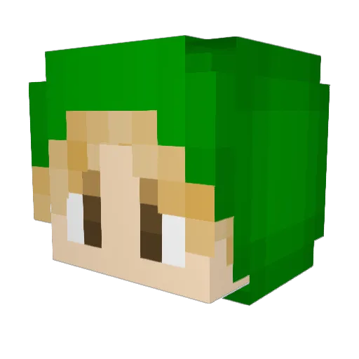 ZeMinarian Minecraft avatar head, 3D render