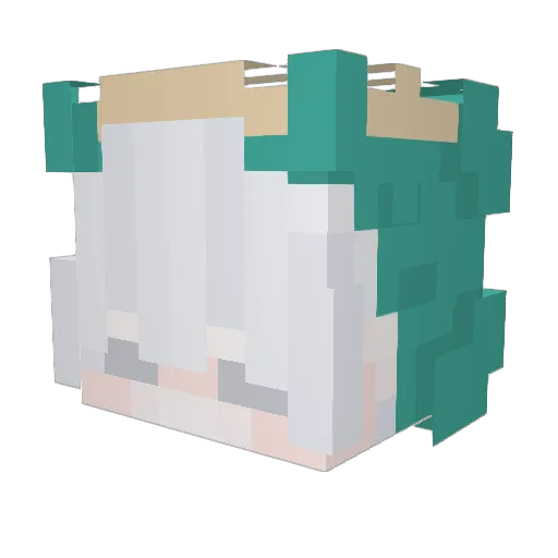 ZeNDP Minecraft avatar head, 3D render