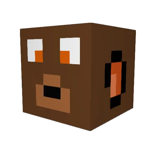 ZeNiiX Minecraft avatar head, 3D render