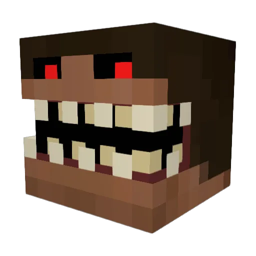 ZeNoLAx Minecraft avatar head, 3D render