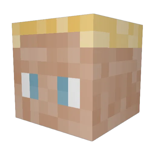 ZeNoxXy Minecraft avatar head, 3D render