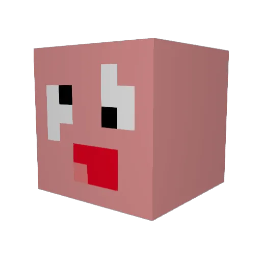 ZeR03n Minecraft avatar head, 3D render