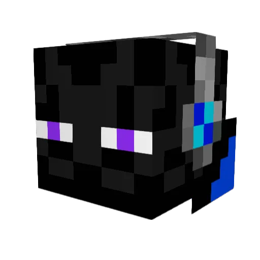 ZeR0TeCh Minecraft avatar head, 3D render