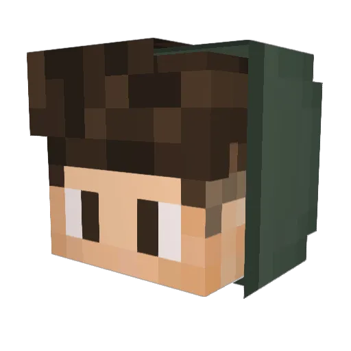 ZeRoNiX164 Minecraft avatar head, 3D render