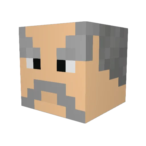 ZeRo_Aggression Minecraft avatar head, 3D render