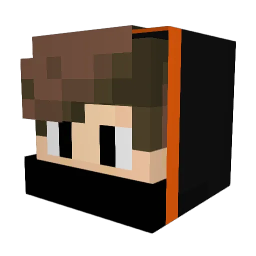 ZeRo_MaX Minecraft avatar head, 3D render