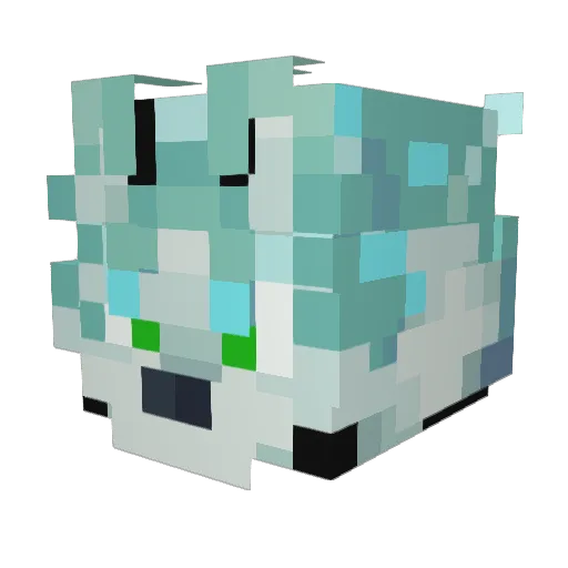ZeRojsay Minecraft avatar head, 3D render