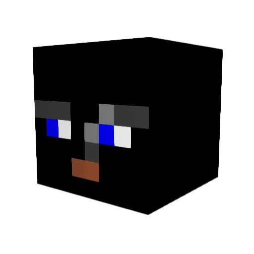 ZeZjerman Minecraft avatar head, 3D render