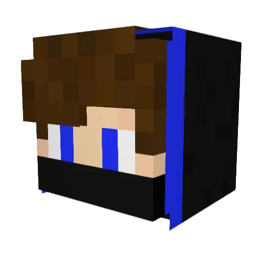 ZeZoPlayz Minecraft avatar head, 3D render
