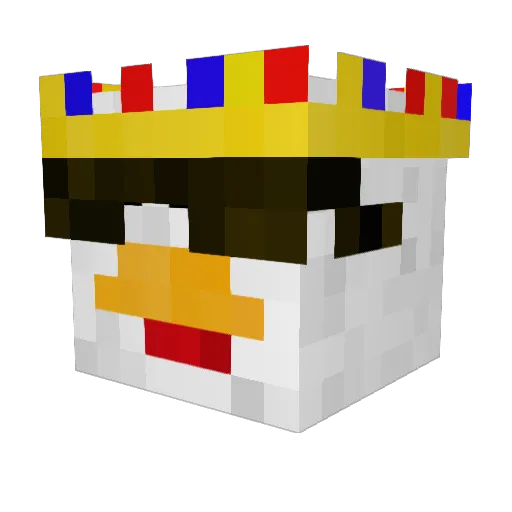 Ze_Bobalob_ Minecraft avatar head, 3D render