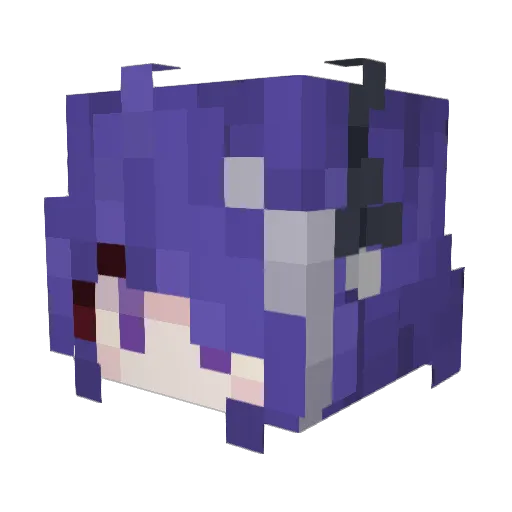 Ze_Pao Minecraft avatar head, 3D render