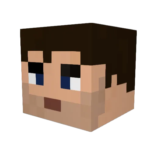 Ze_Sheriff Minecraft avatar head, 3D render