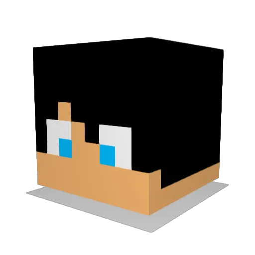 Ze_Suvaka1 Minecraft avatar head, 3D render