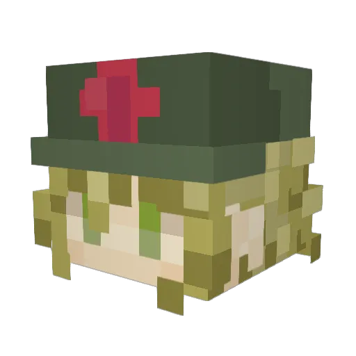 ZeaBaron Minecraft avatar head, 3D render