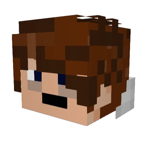 ZeaIand Minecraft avatar head, 3D render
