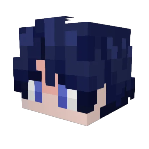 Zeahyang Minecraft avatar head, 3D render