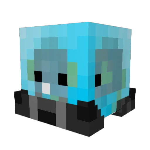Zealios_ Minecraft avatar head, 3D render