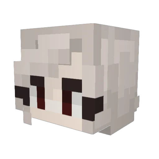 Zealon Minecraft avatar head, 3D render