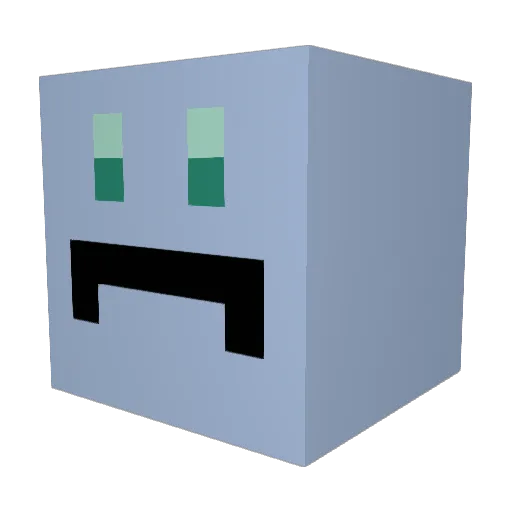 ZealousEntity Minecraft avatar head, 3D render