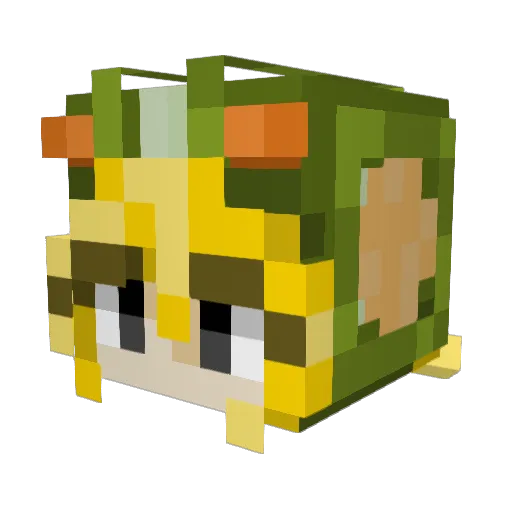 ZealousZillia Minecraft avatar head, 3D render