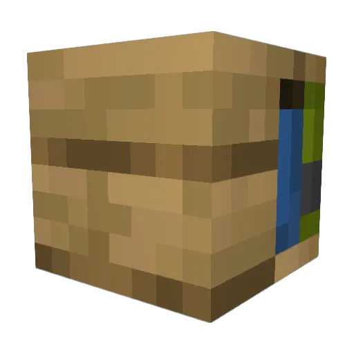 Zearings Minecraft avatar head, 3D render