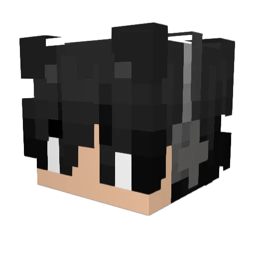 Zearne Minecraft avatar head, 3D render
