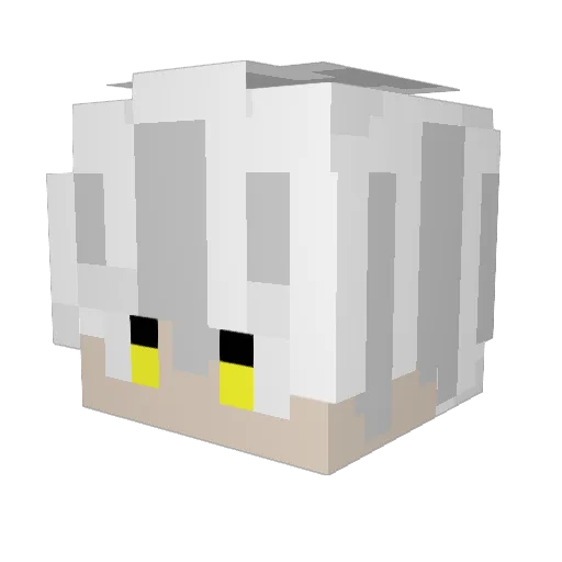 Zearph Minecraft avatar head, 3D render