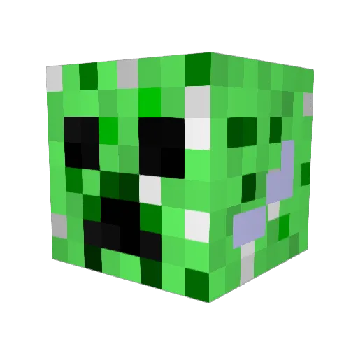 Zeatch Minecraft avatar head, 3D render