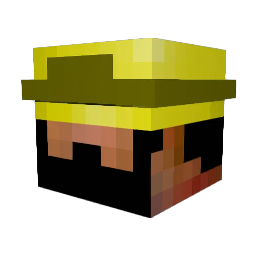 ZeayZ Minecraft avatar head, 3D render