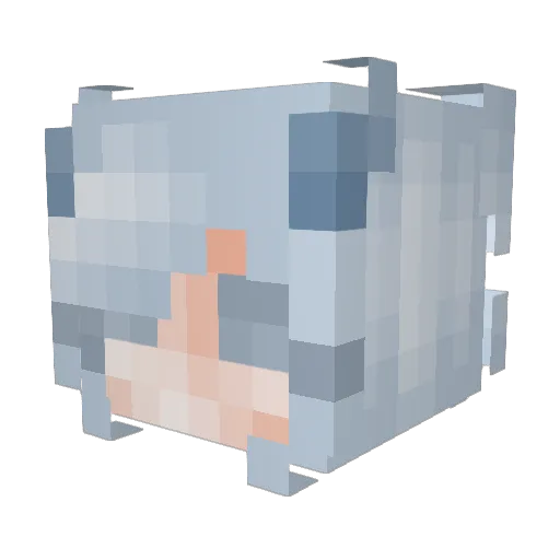 Zeazea Minecraft avatar head, 3D render