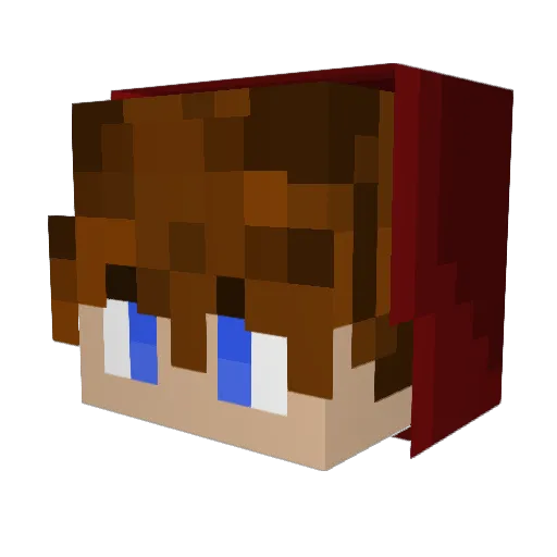Zeb2111 Minecraft avatar head, 3D render