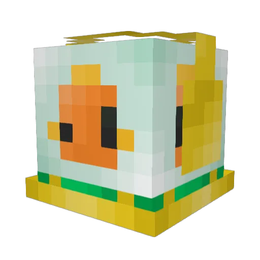 ZebThod Minecraft avatar head, 3D render