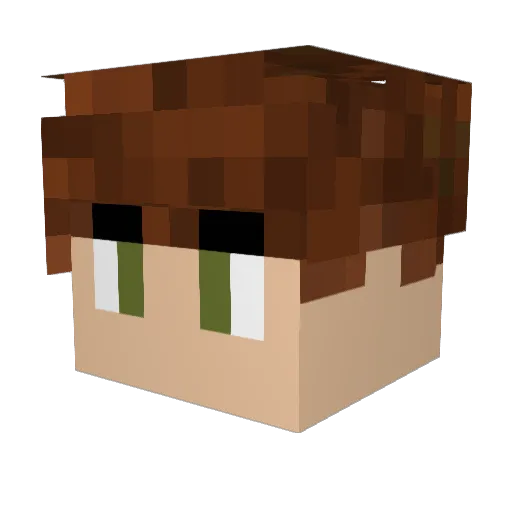 Zeb_Pete Minecraft avatar head, 3D render