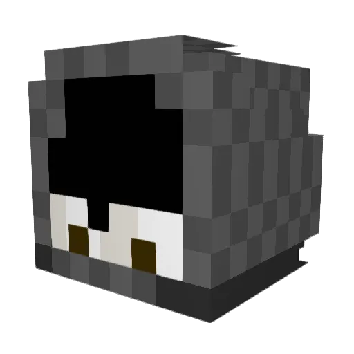 ZebadiahMC Minecraft avatar head, 3D render