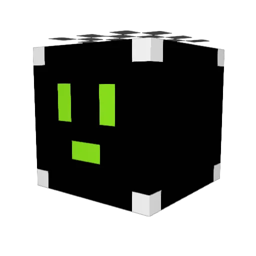 Zeblin_1 Minecraft avatar head, 3D render
