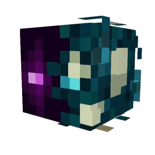 ZebularX Minecraft avatar head, 3D render