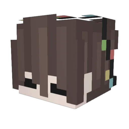 Zebulun Minecraft avatar head, 3D render