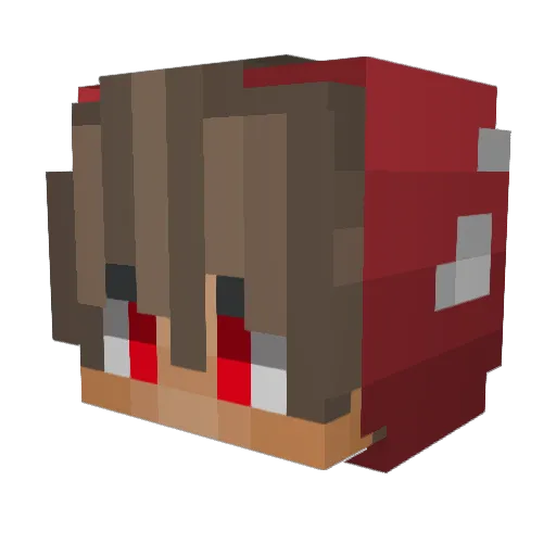 Zeby_pro Minecraft avatar head, 3D render