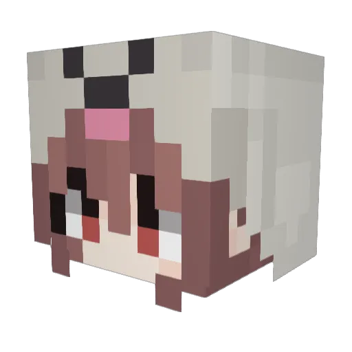 ZecTeK Minecraft avatar head, 3D render