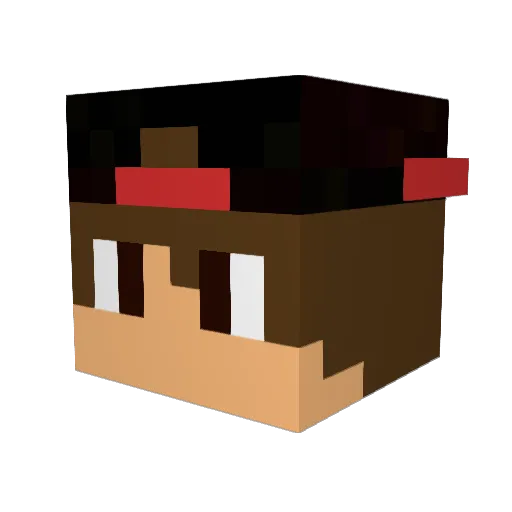 Zeca215PT Minecraft avatar head, 3D render