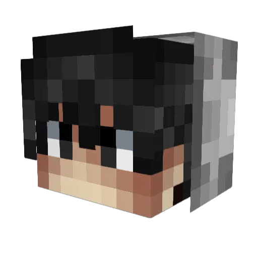Zecckky Minecraft avatar head, 3D render