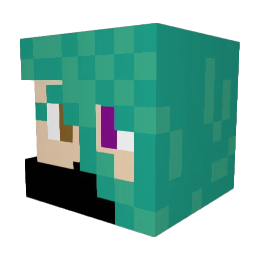 Zeckie_ Minecraft avatar head, 3D render