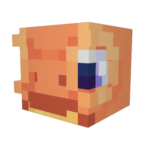 Zeckos Minecraft avatar head, 3D render
