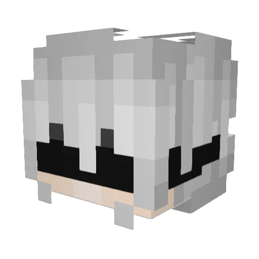 Zeckv1 Minecraft avatar head, 3D render