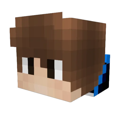 ZecoHd123 Minecraft avatar head, 3D render