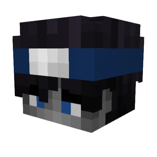Zeco_ Minecraft avatar head, 3D render