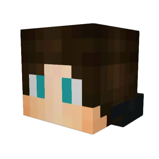 Zecor05 Minecraft avatar head, 3D render