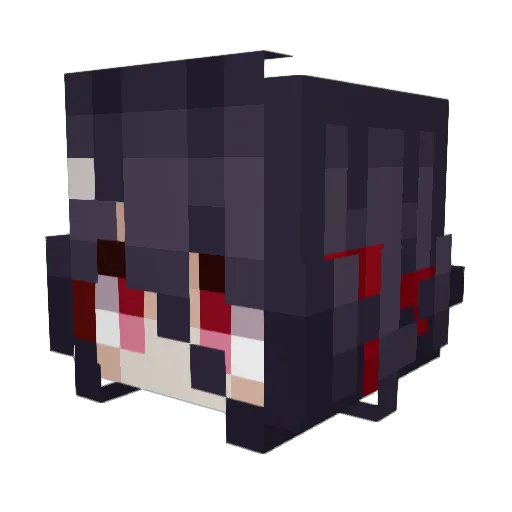 Zecrooo Minecraft avatar head, 3D render