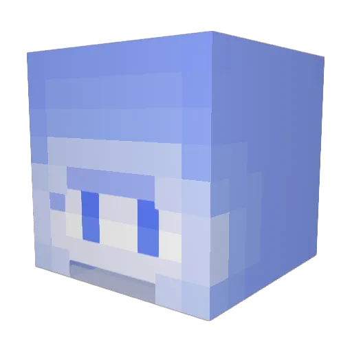 Zecto_AR Minecraft avatar head, 3D render